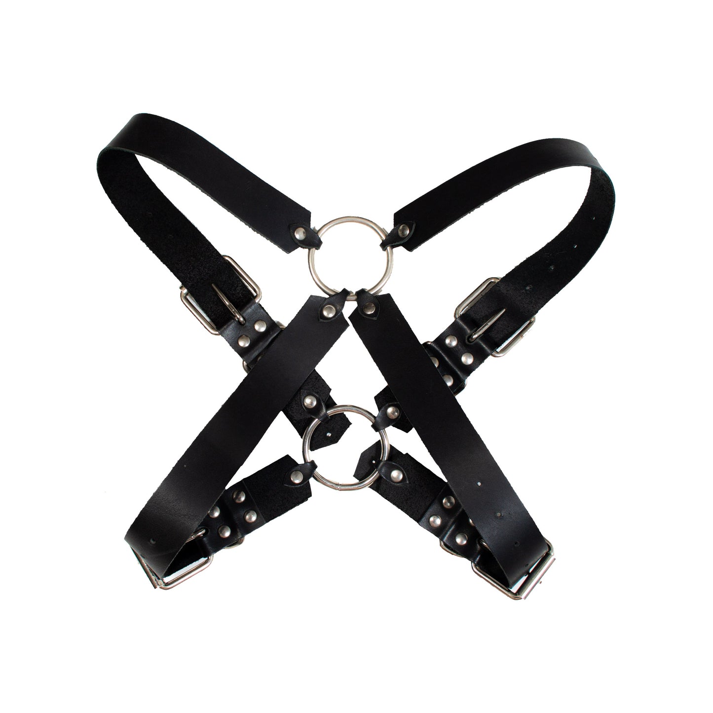 AR0009 Harness de vinipiel negro Ares