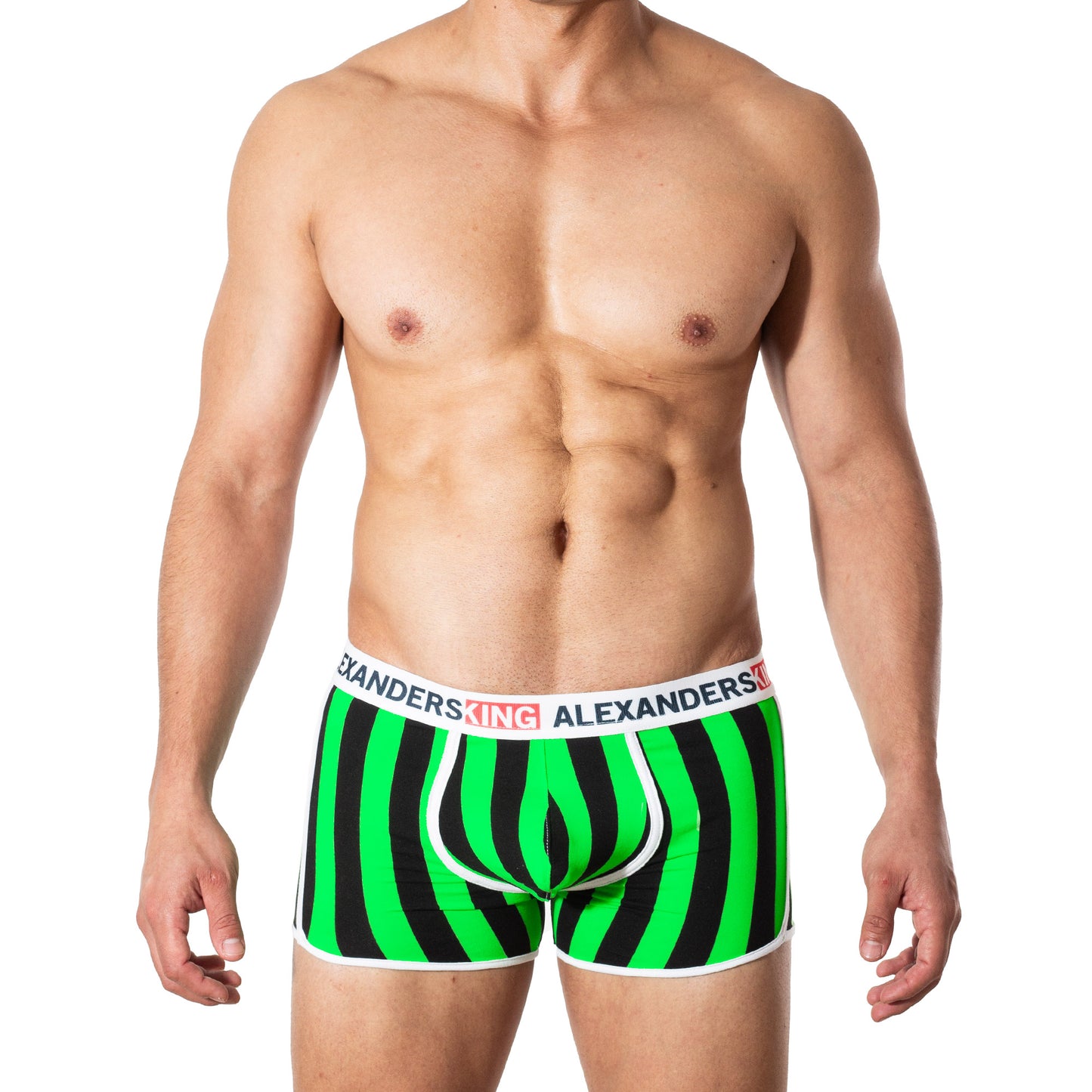 BP0045 Boxer Prime Rayas verde neon y rayas negras skinit