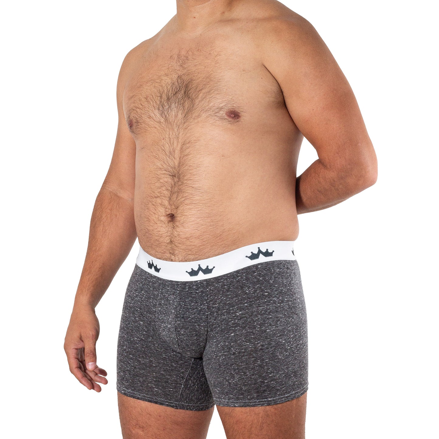 BS0060 Boxer Simple negro jaspe Comfort