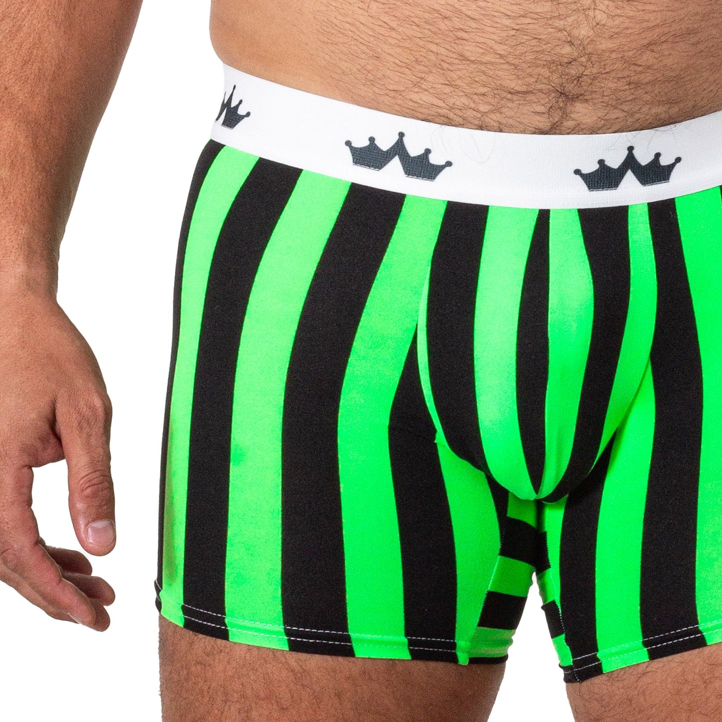 BS0061 Boxer Verde Franjas Negro SkinIt