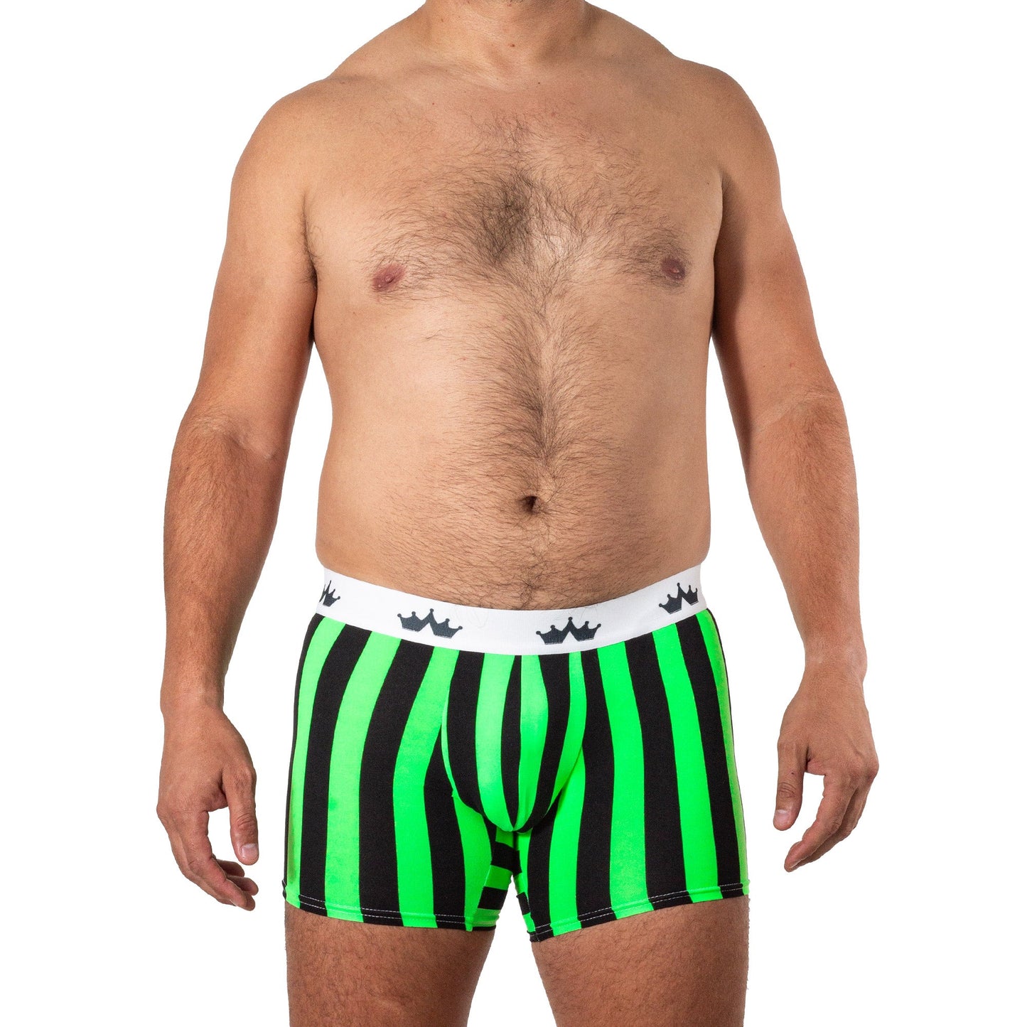 BS0061 Boxer Verde Franjas Negro SkinIt