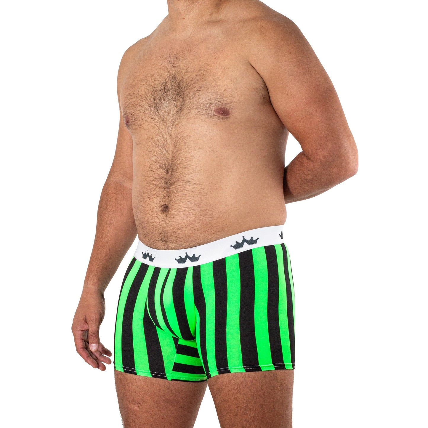 BS0061 Boxer Verde Franjas Negro SkinIt