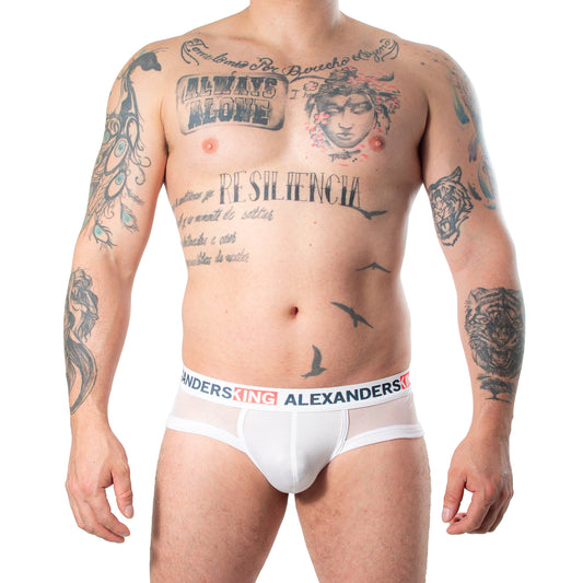 BT0050 Boxer Trunk mesh blanco concha blanca skinit