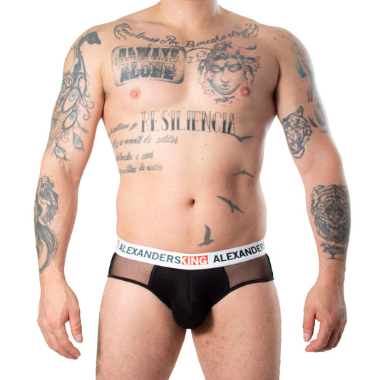 TP0389 Brief Oscuridad mesh negro concha negra skinit alexanders king