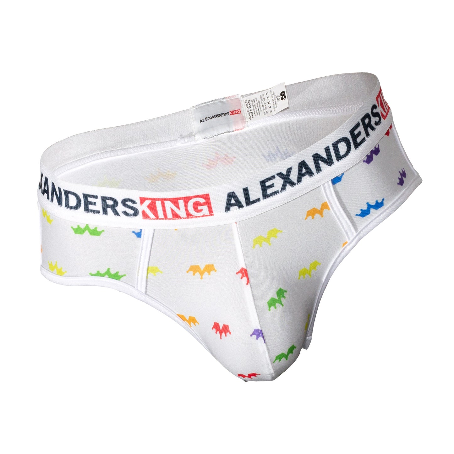 TP0309 Brief Trusa KINGSPRIDE Confetti coronas de colores SkinIt AlexandersKing