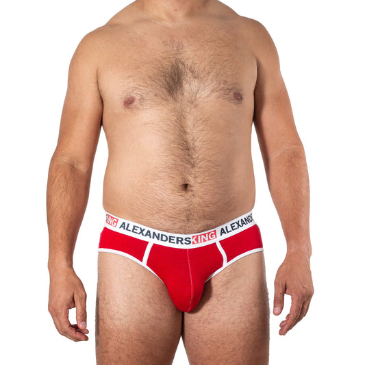 TP0320 Brief Rojo Comfort Alexanders King