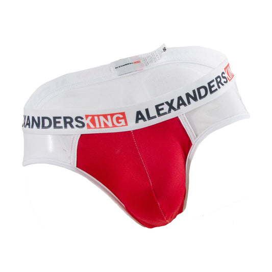 TP0366 Brief Vida mesh blanco concha Roja alexanders king