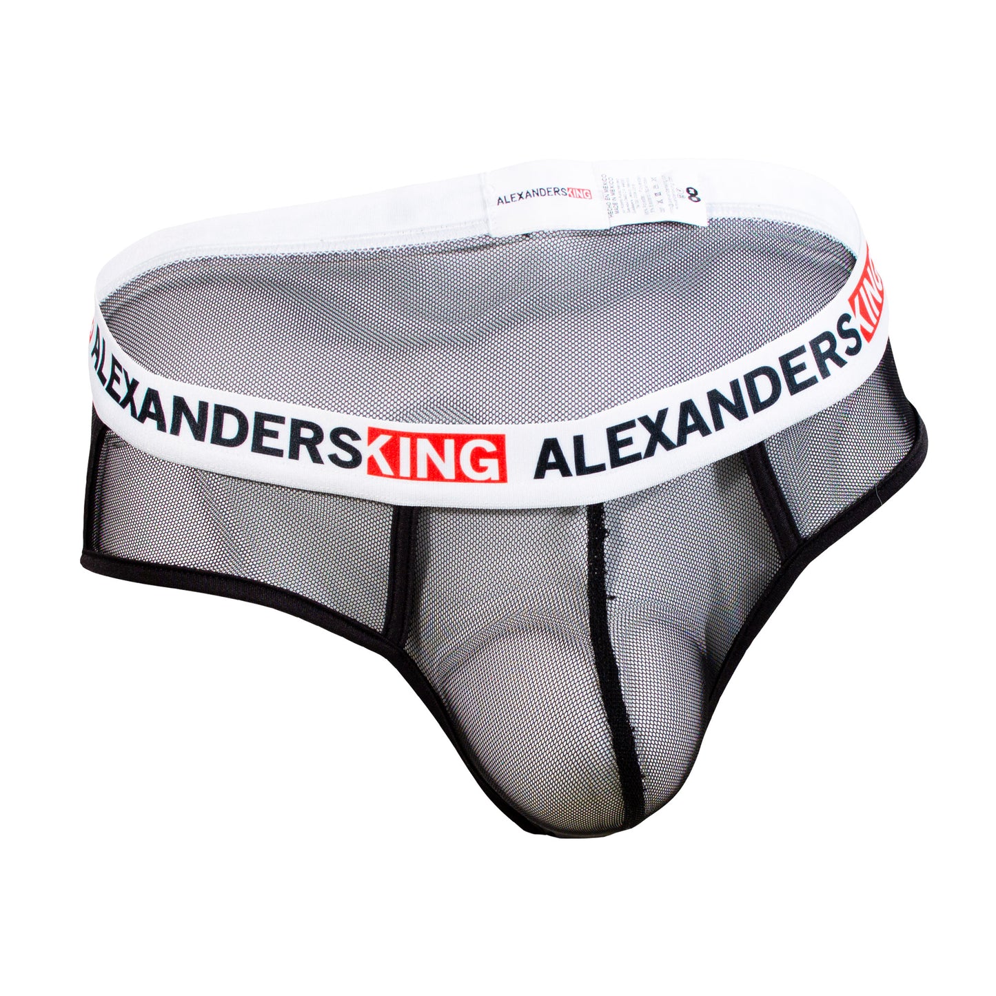 TP0391 Brief Oscuridad transparente total mesh negro alexanders king