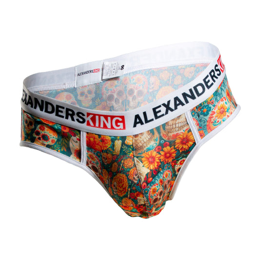 TP0395 brief estampado de Calaveras y Cempasuchil skinit alexanders king