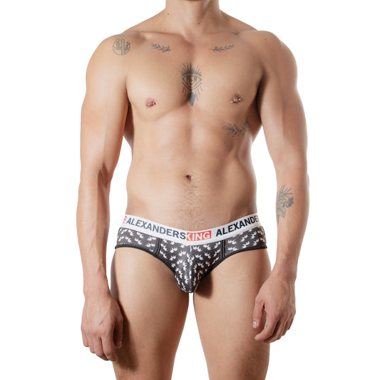 TP0417  Brief Corona de Pasion negro skinint