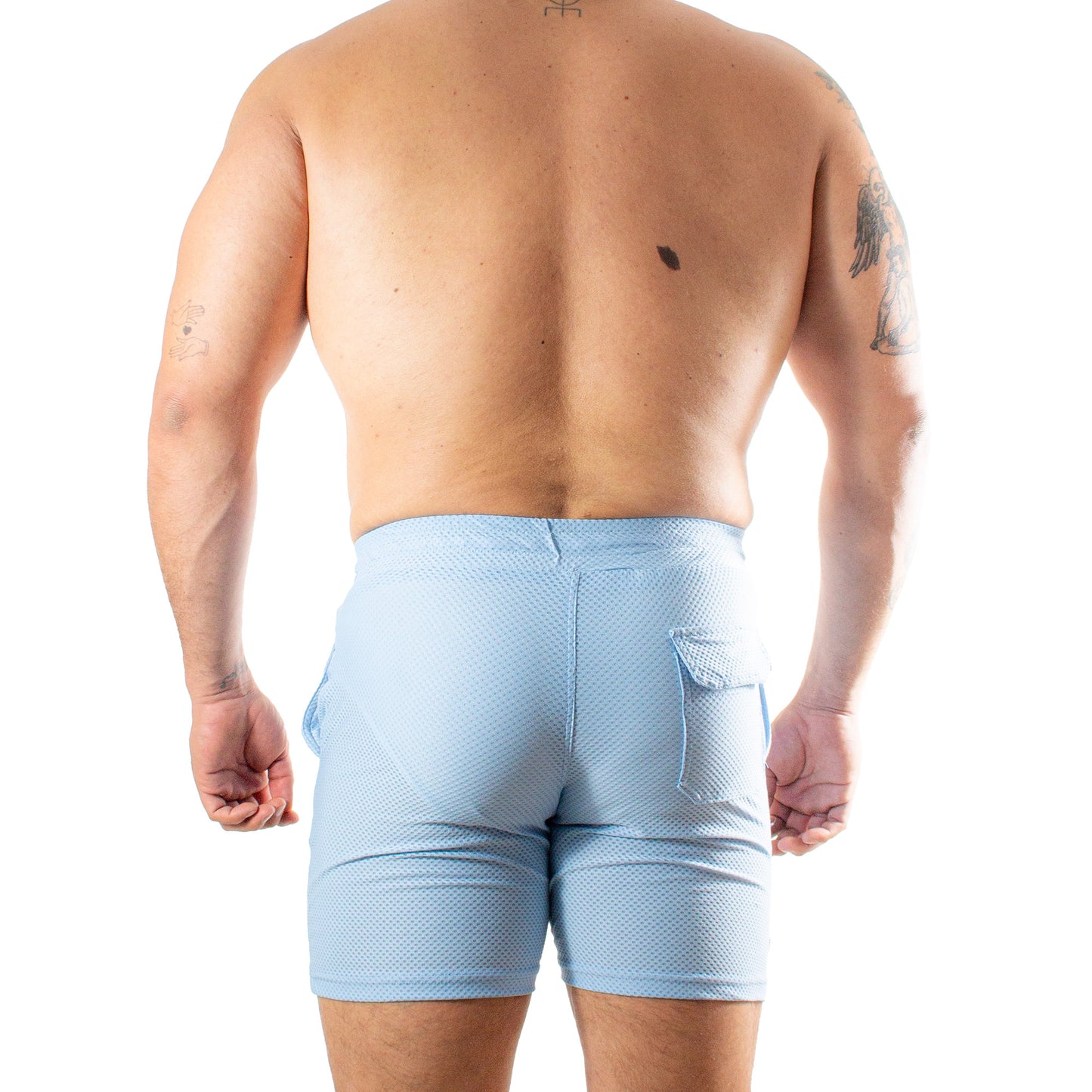 TS0016 Short Twist Azul Hielo Unwet