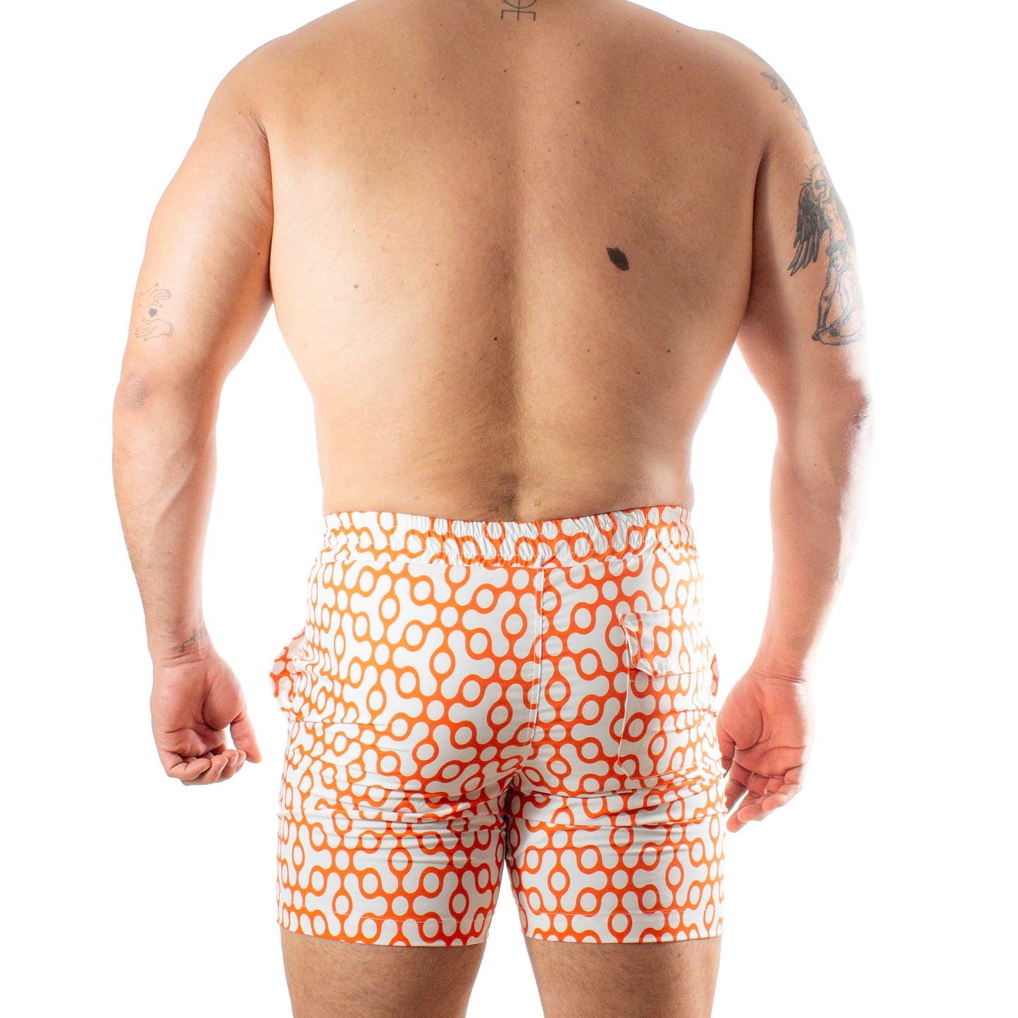 TS0017 Short Twist Dawn Circulos Naranjas