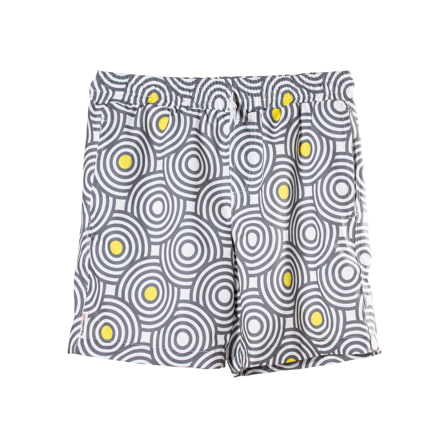 TS0020 Short Twist City Lights Circulos Grises y Amarillos