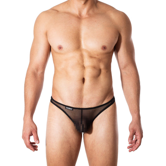 TX0036 Tanga negro mesh