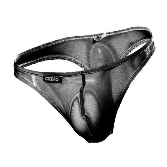 TX0036 Tanga negro mesh