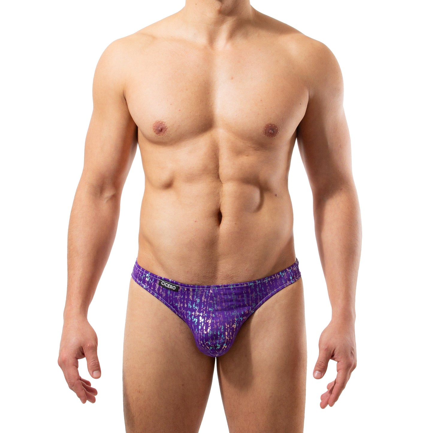 TX0039 Tanga Fantasy Night morado con estampado brillante skinit