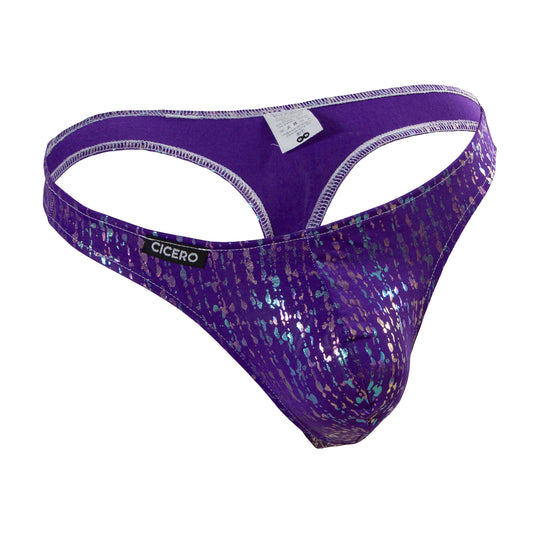 TX0039 Tanga Fantasy Night morado con estampado brillante skinit