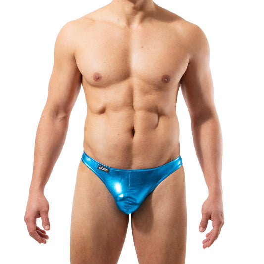 TX0043 Tanga azul metalizado