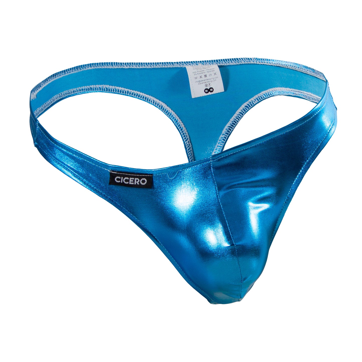 TX0043 Tanga azul metalizado