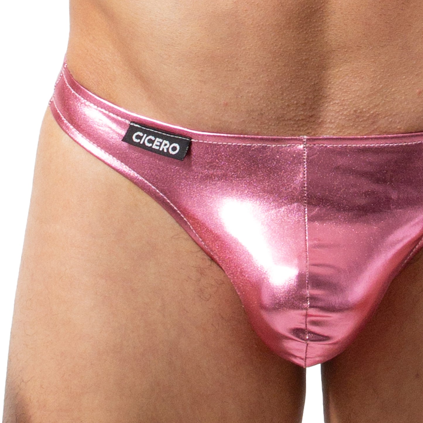 TX0044 Tanga rosa metalizado