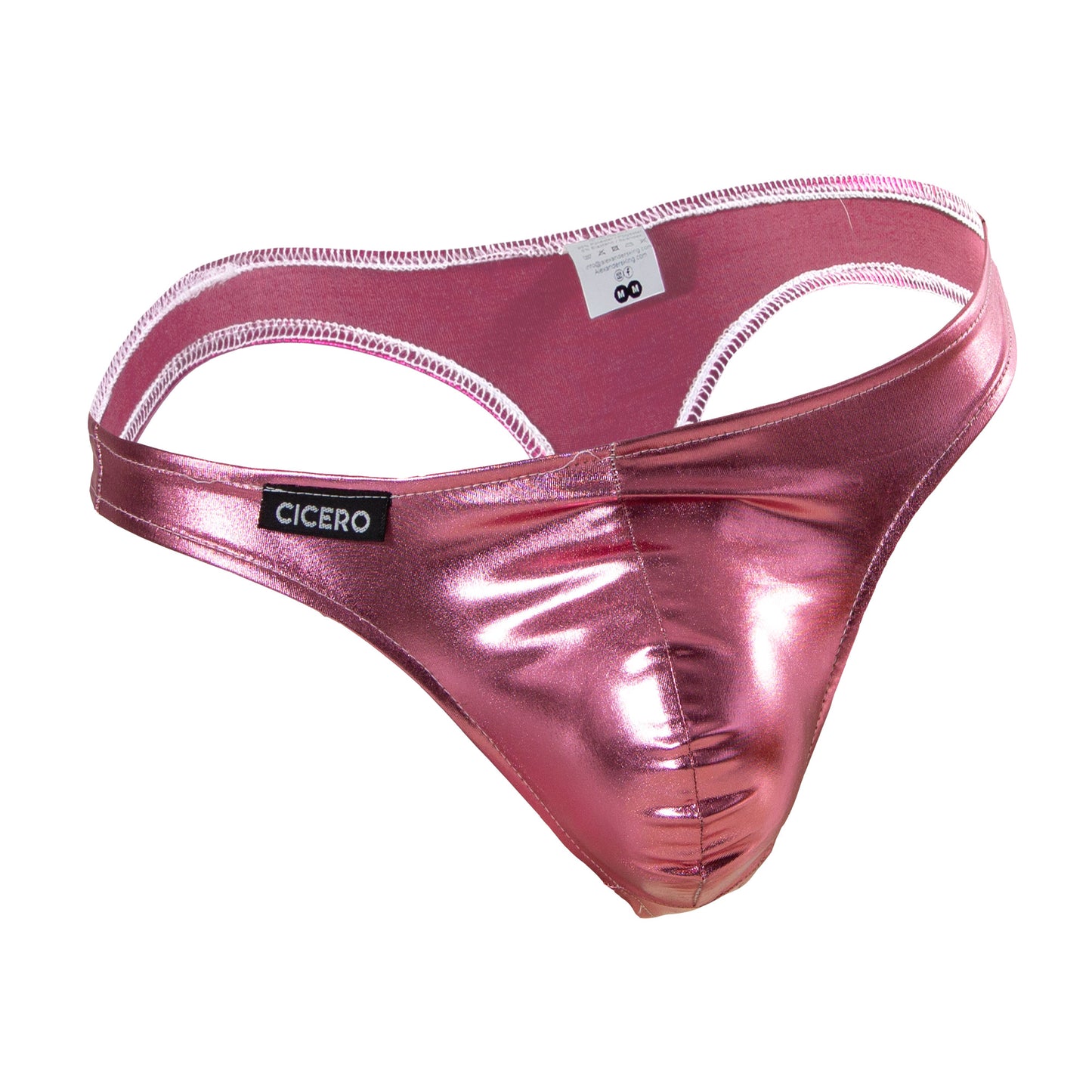 TX0044 Tanga rosa metalizado