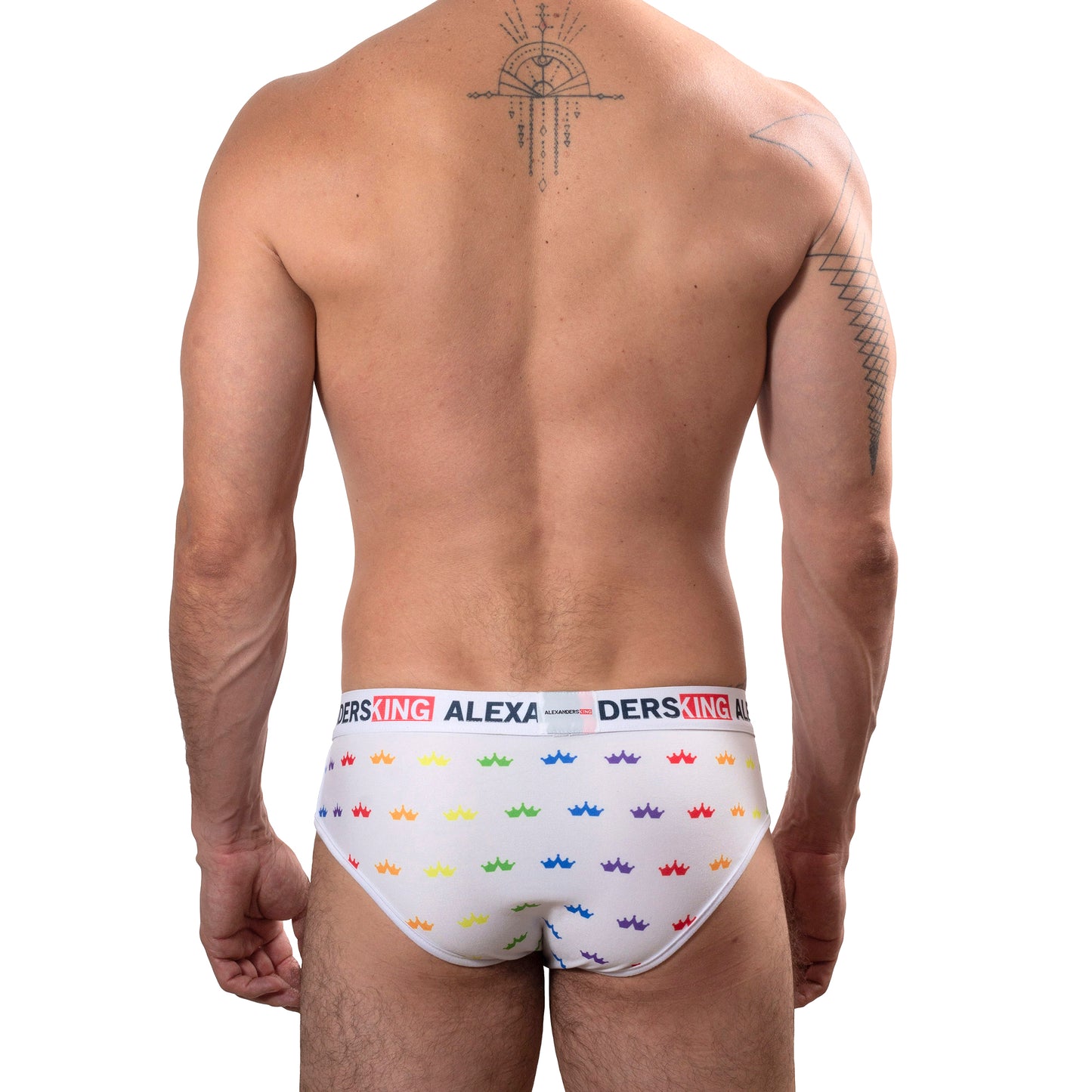 TP0309 Brief Trusa KINGSPRIDE Confetti coronas de colores SkinIt AlexandersKing