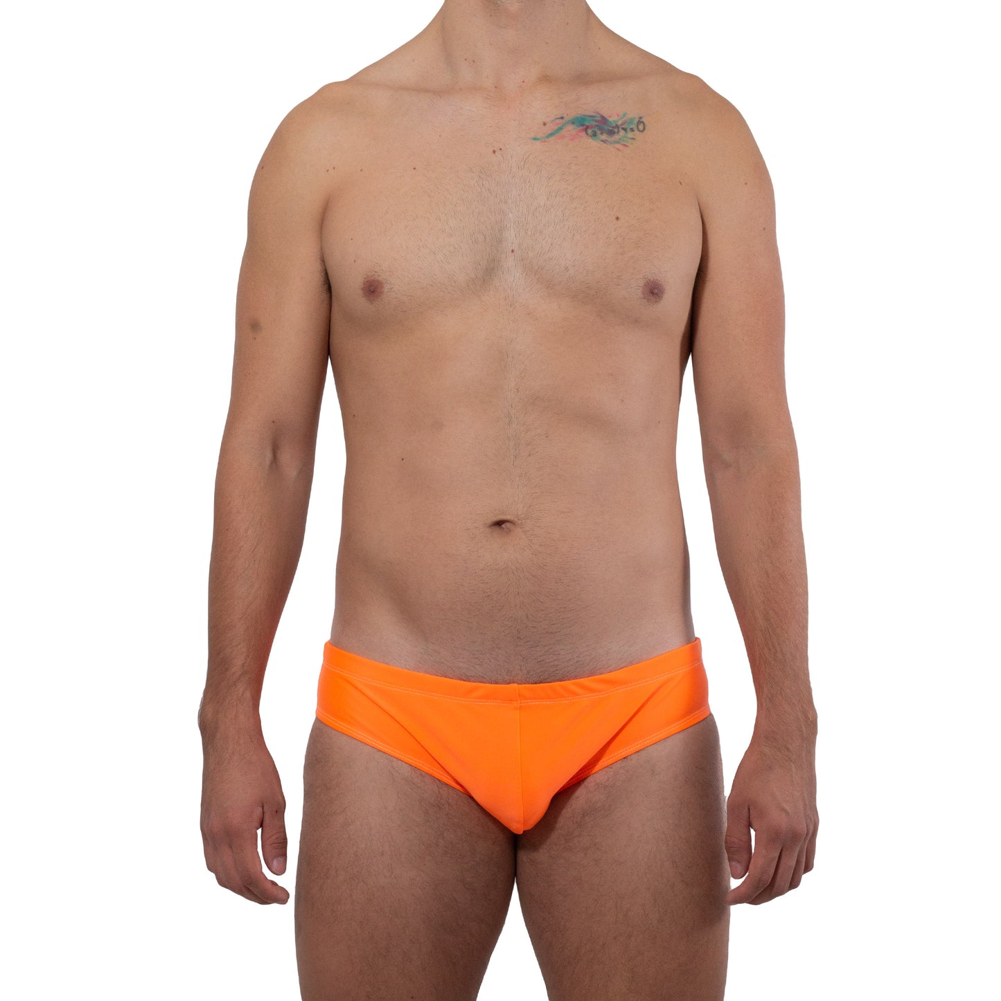 AC0020 Traje de Baño Brief Naranja Neon