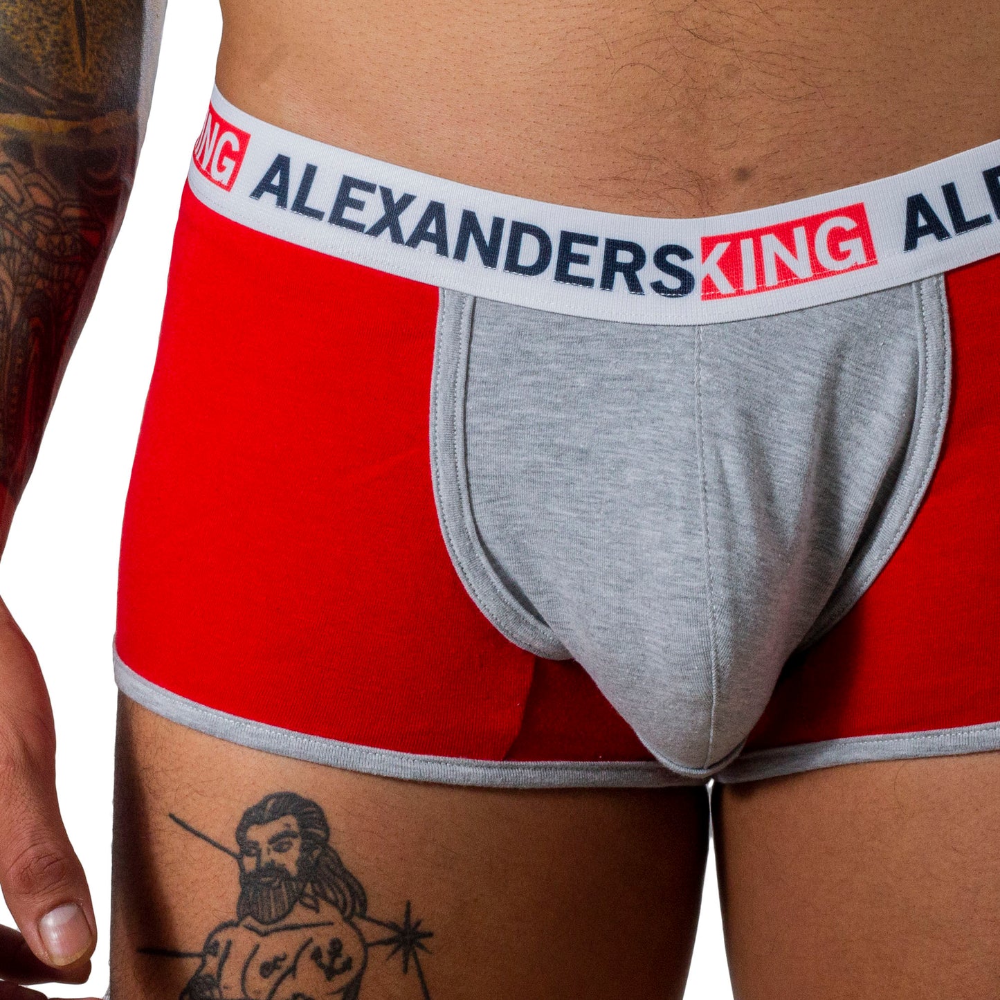 BB0004 Boxer Belfast Red Contrast