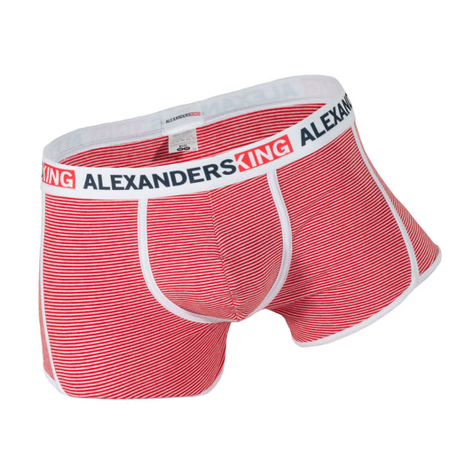 BP0021 Boxer Prime Horizontes Sol Y Luna Rayas blanco y rojo delgadas