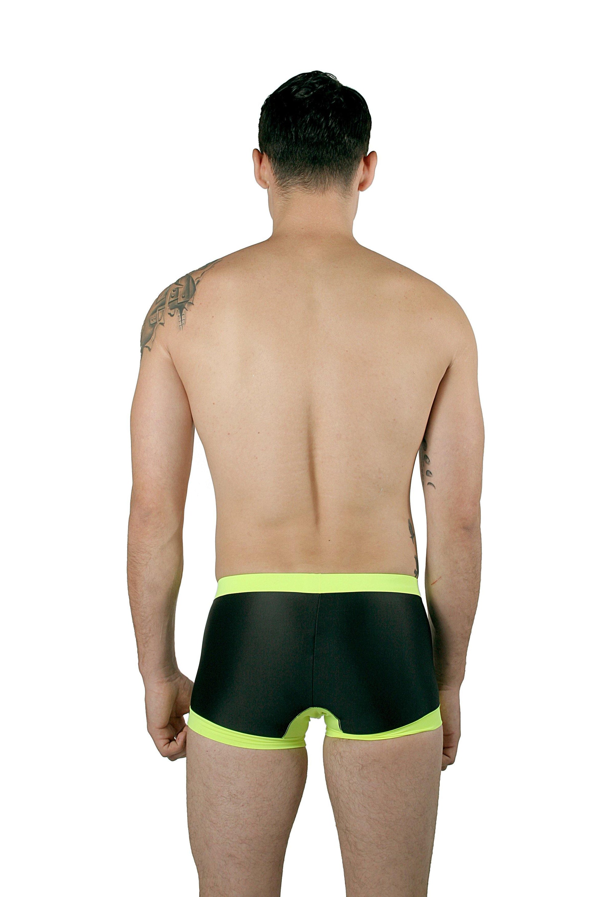 CA0005 - Traje de Ba̱o Short Negro/NeÌ?n - AlexandersKing Underwear