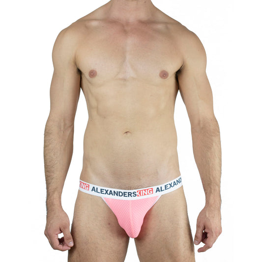 CP0058 Suspensorio clasico Rosa Neon Unwet