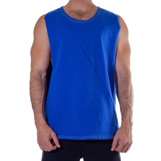 LS0001 LongSleeve playera deportiva suelta Azul Rey Comfort