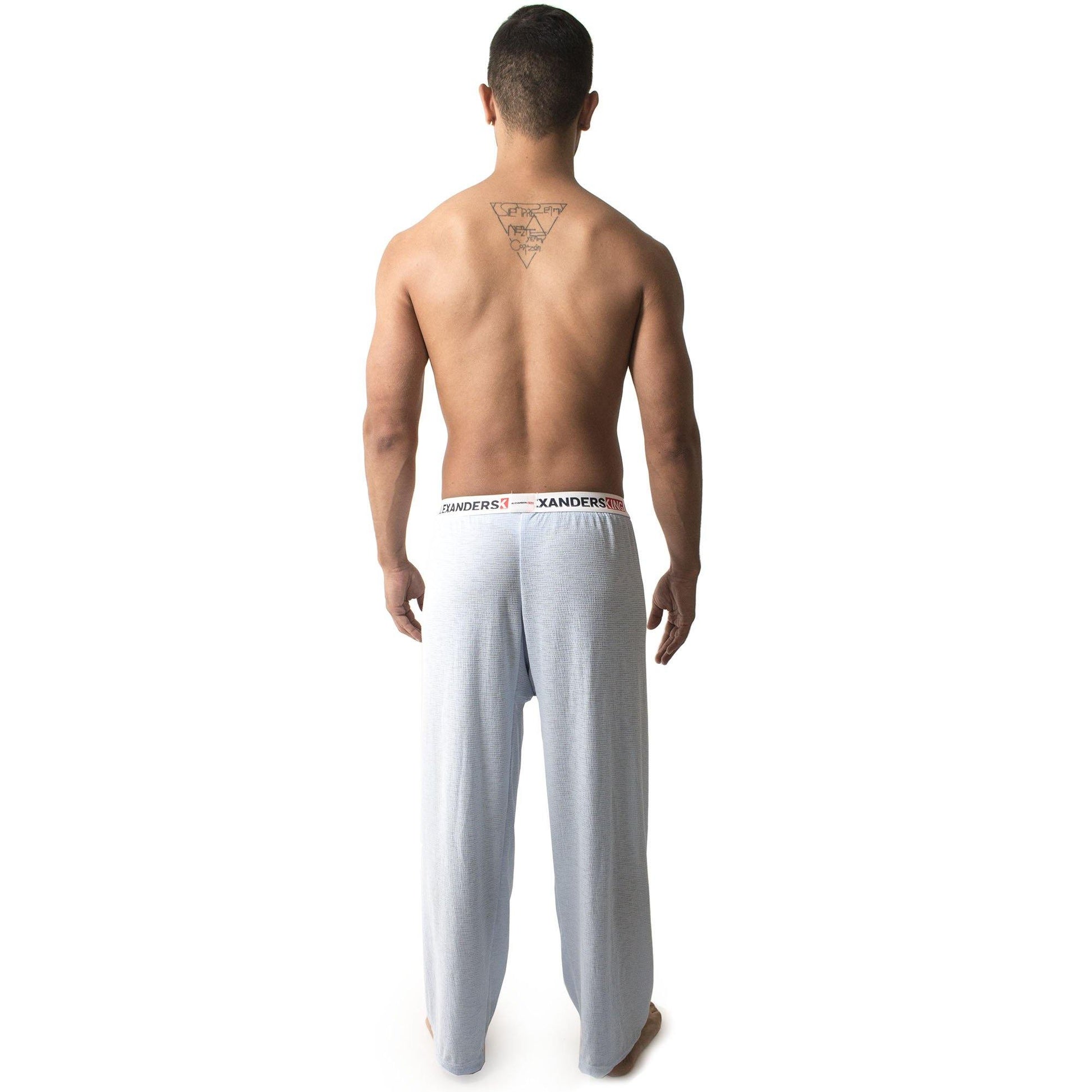 PP0005 - PantalÌ?n Pijama Crep̩ Azul - AlexandersKing Underwear