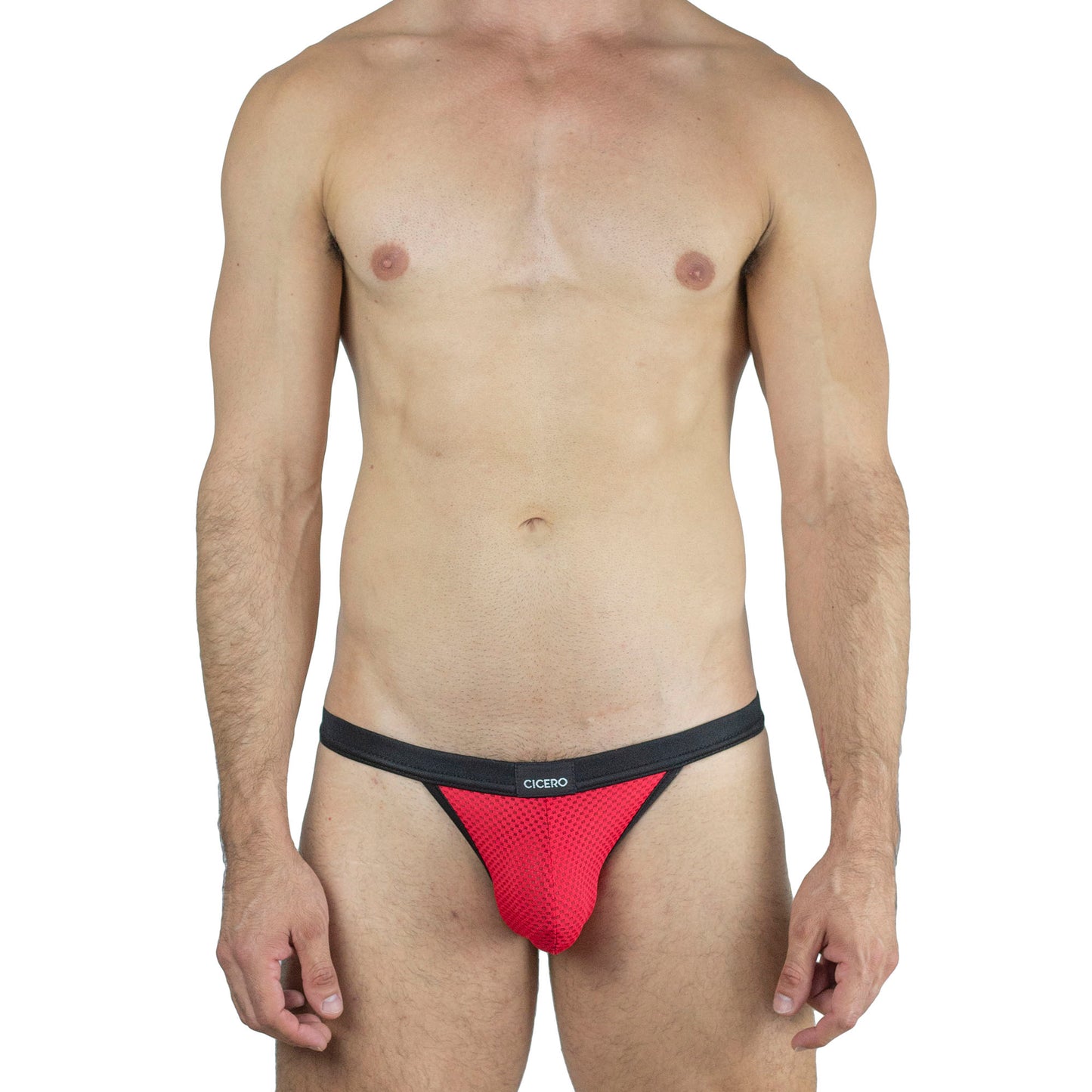 SB0011 Brief bikini Rojo unwet / pretina negra