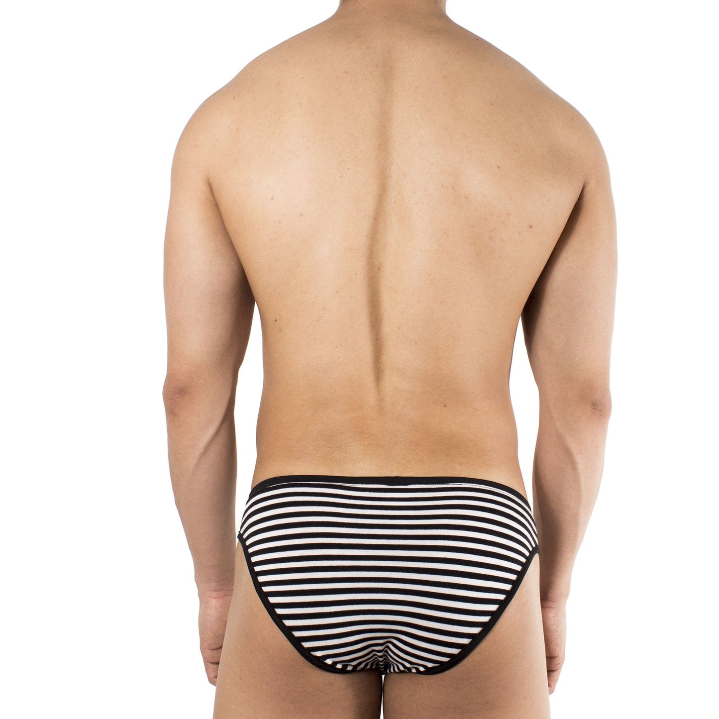 SL0055 Slip Black Beard rayas negras con blanco comfort