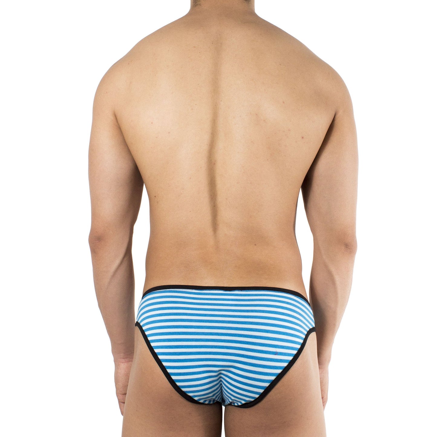 SL0058 Slip Cousteau rayas azul celeste y blanco comfort