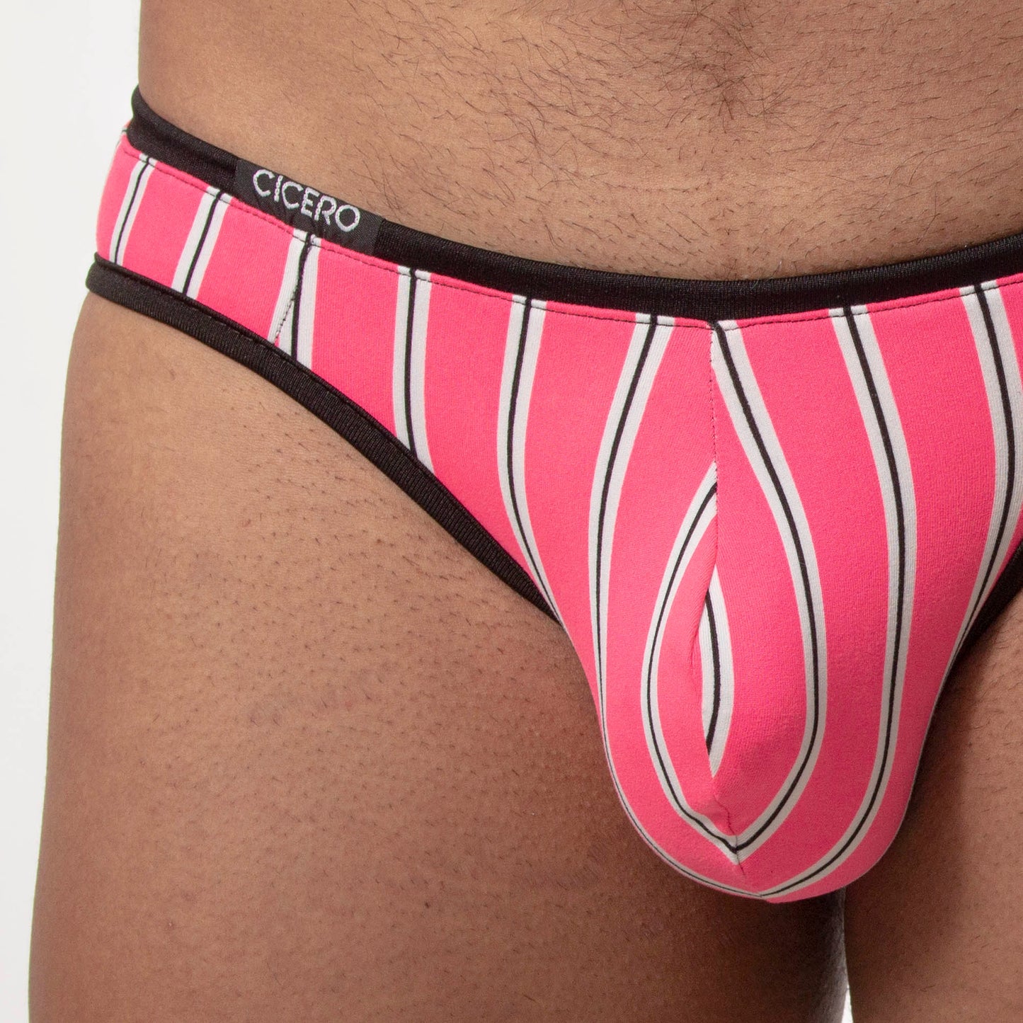 SL0060 Slip Bonet rayas rosa neon blanco y negro skinit