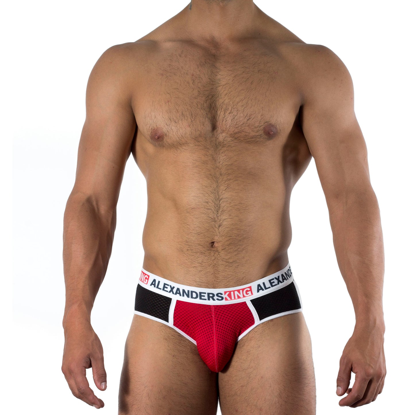 TP0025 Brief Negro y Rojo Unwet Alexanders King