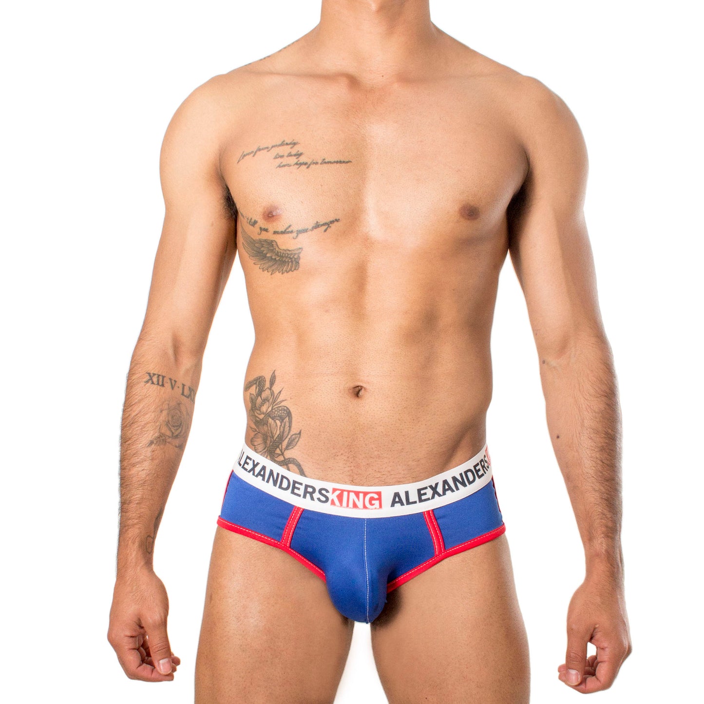 TP0026 Royal Blue Brief with Red Bias Skinit Alexanders King