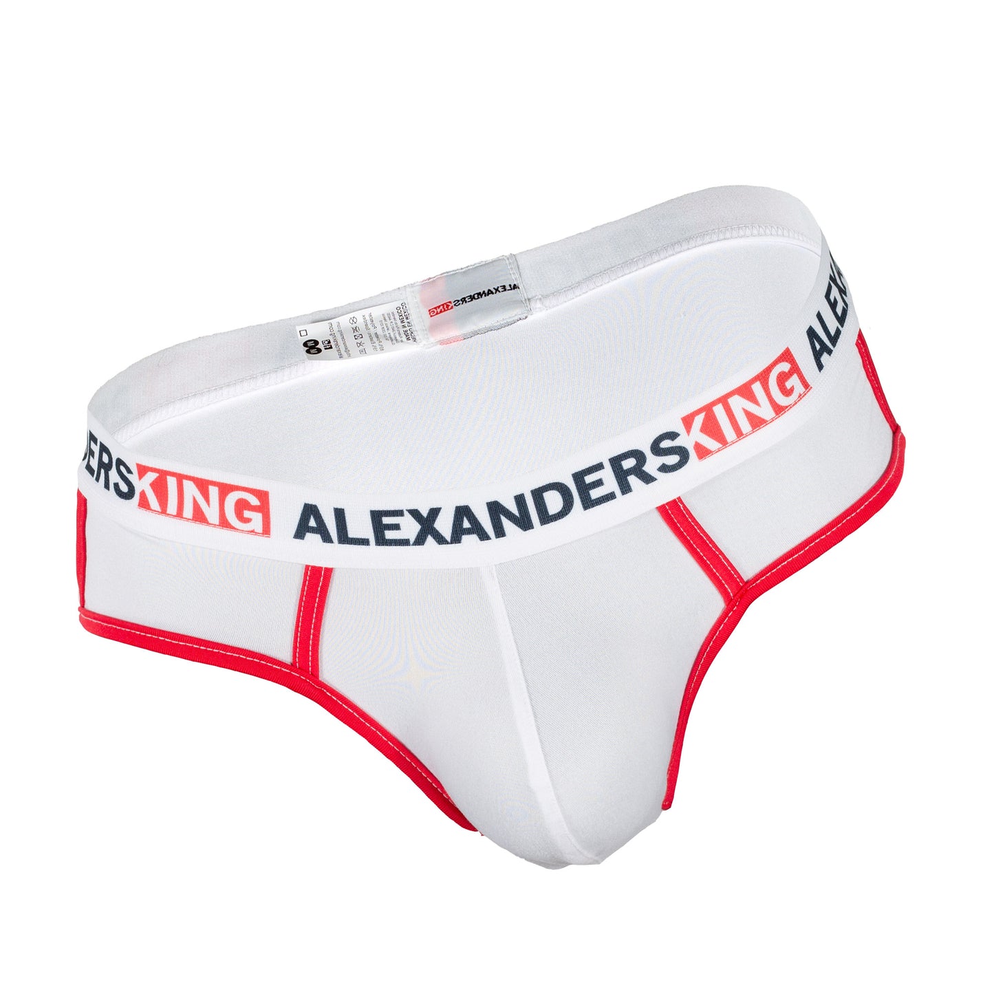 TP0047 Brief White Bias Red Skinit Alexanders King