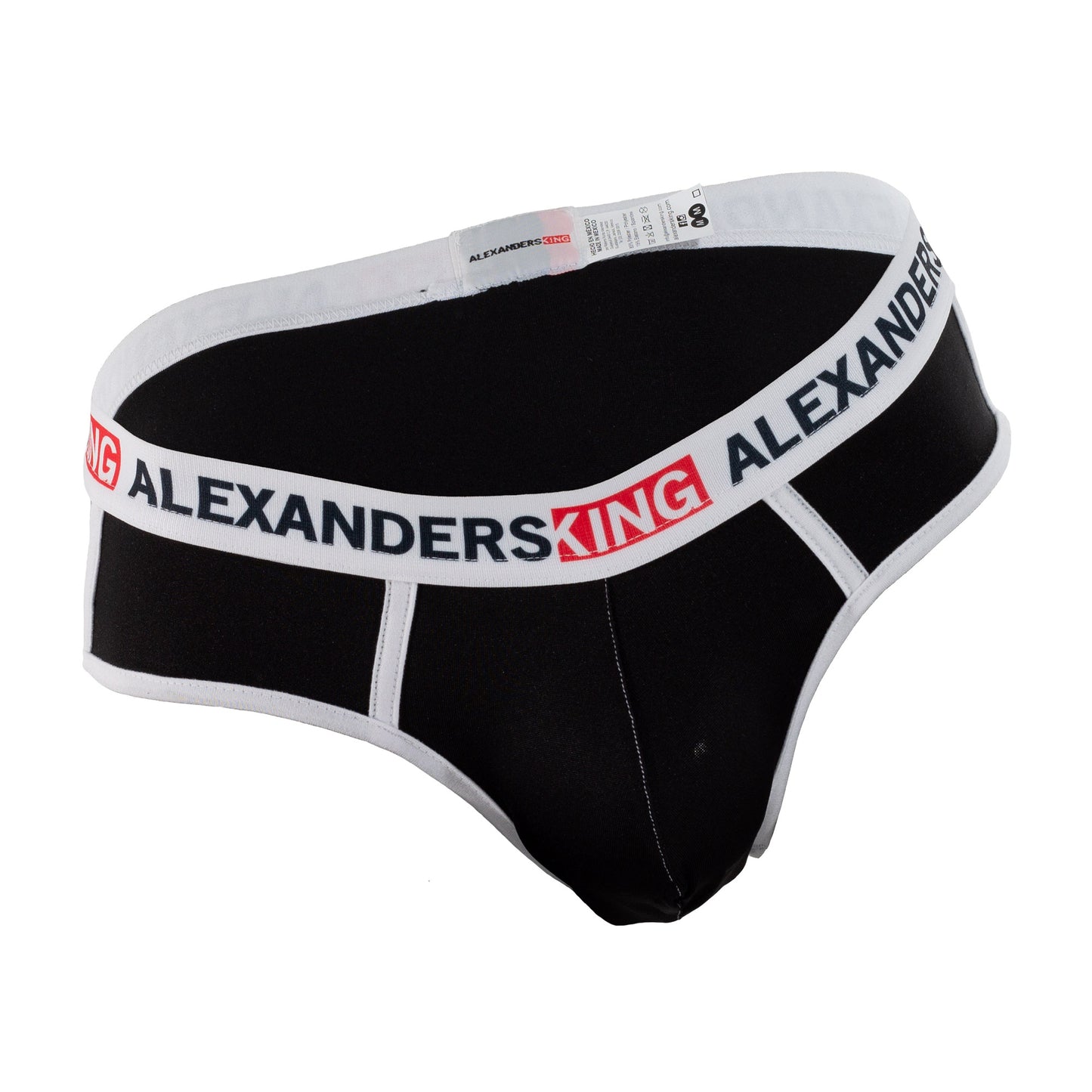 TP0052 Brief Negro Bies Blanco Comfort Alexanders King