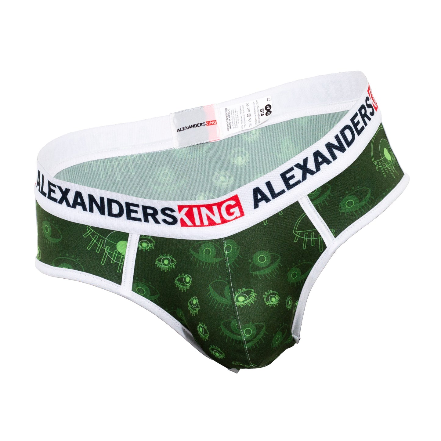 TP0266 Brief Trusa Ojo que todo lo Ve Estampado Ojos Color Verde SkinIt AlexandersKing