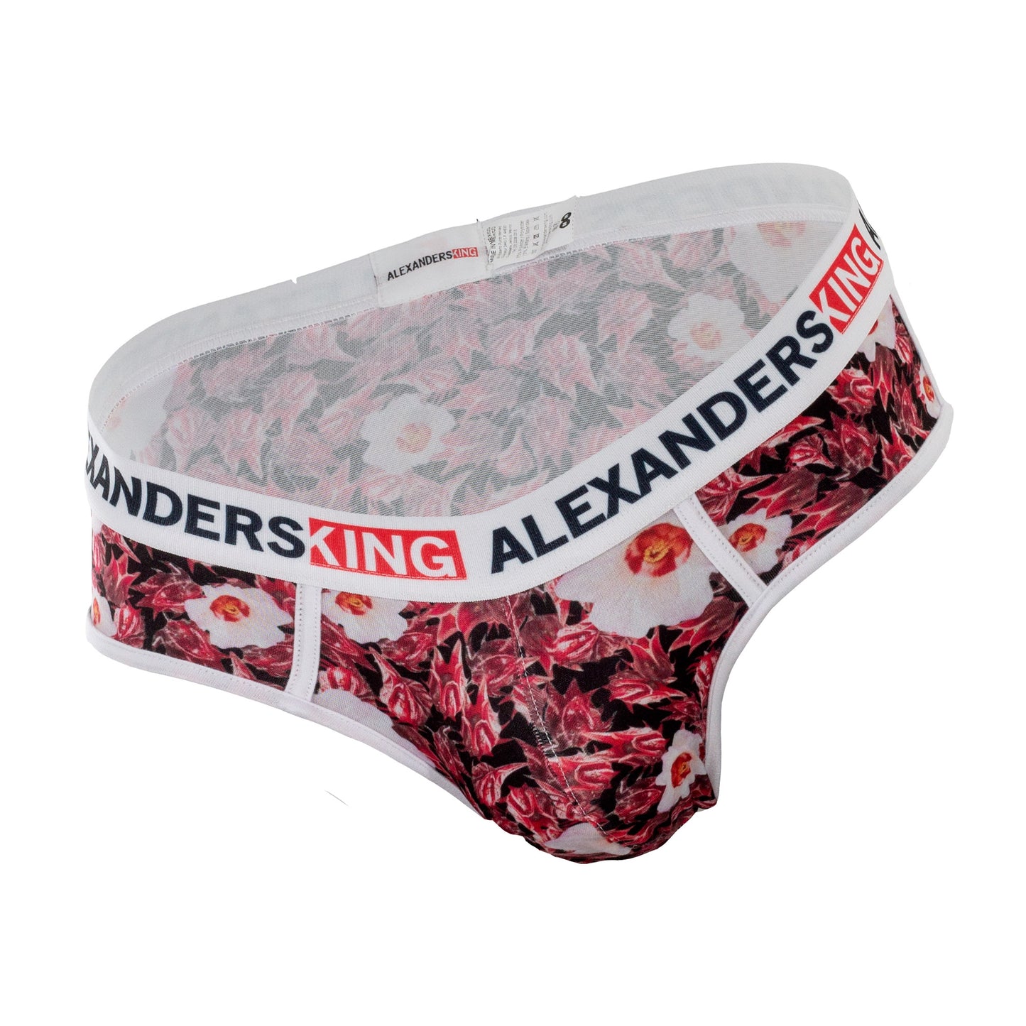 TP0276 Brief Trusa Agua de Jamaica Red Flowers SkinIt AlexandersKing 