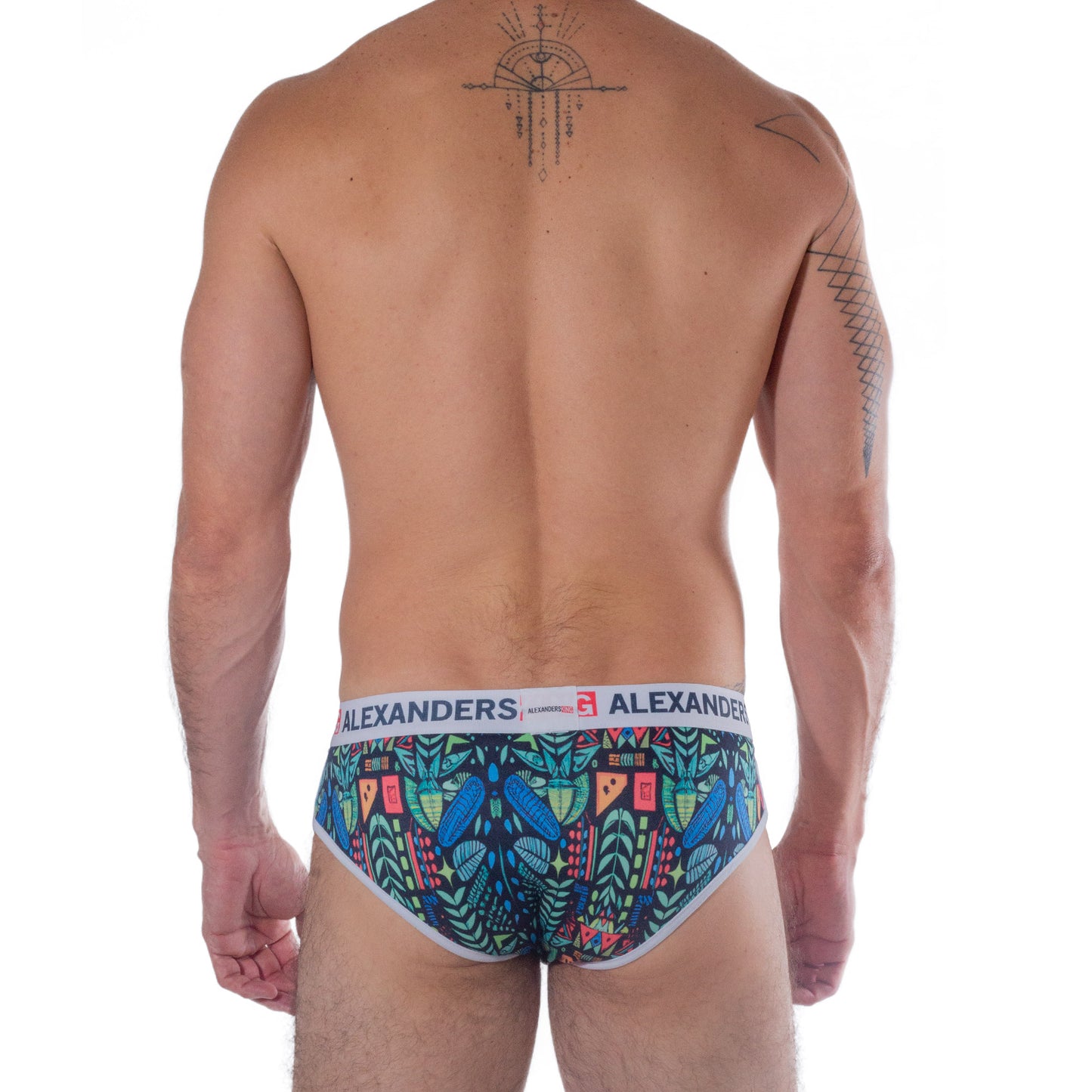 TP0301 Brief Ahau Dzilam sublimado plumas de colores skinit